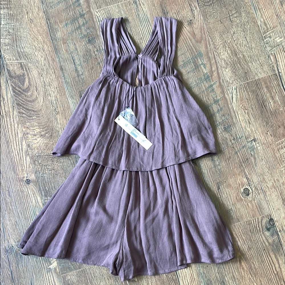 Mustard Seed Purple Jumpsuit Elegant Flowy Design